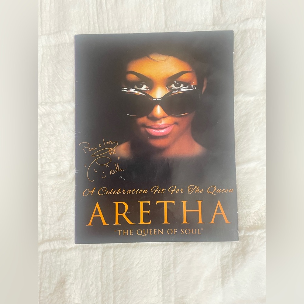 ORIGINAL Aretha Franklin Homegoing Service Program 2018 💜💜💜